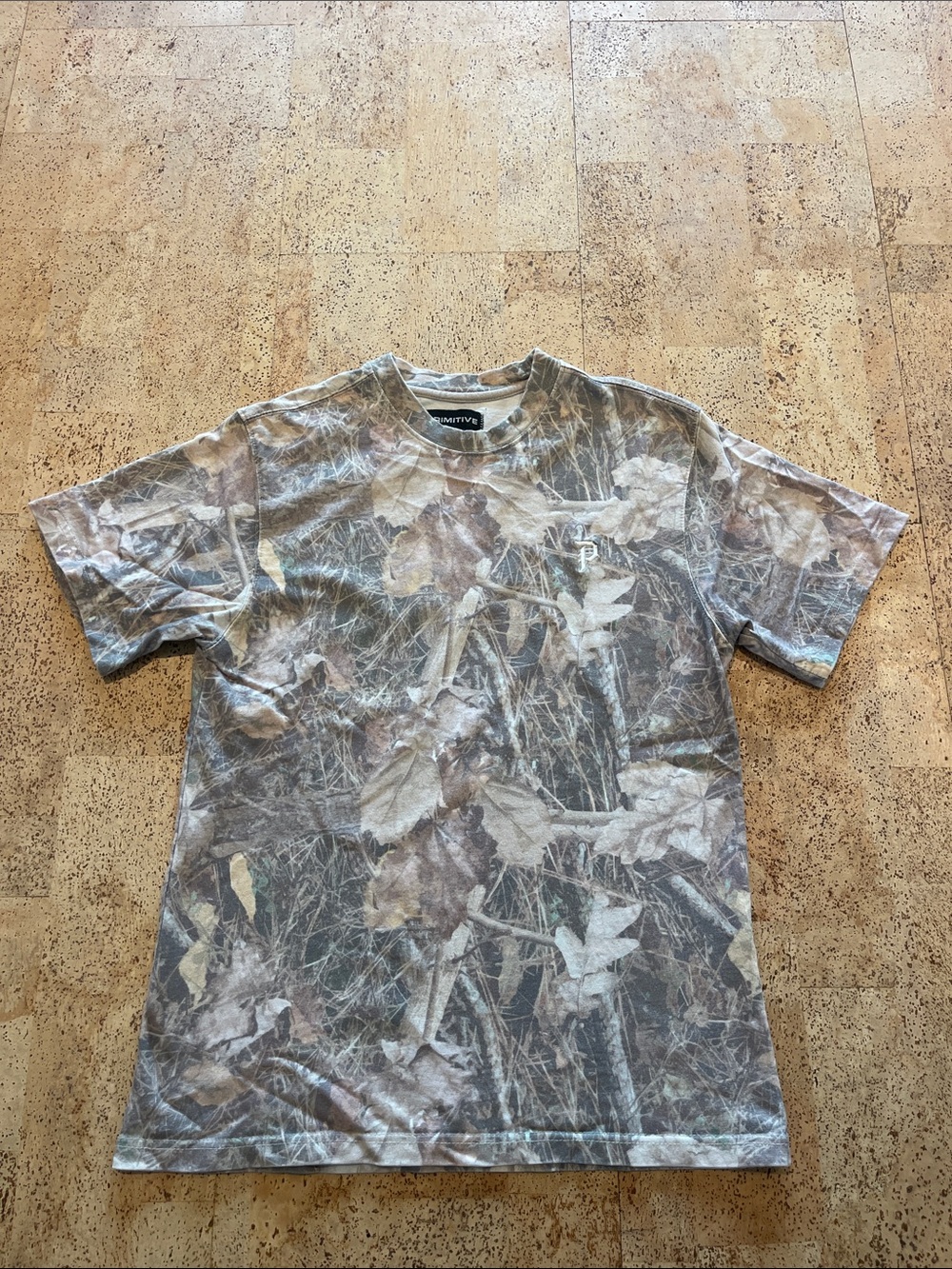 Primitive Men’s Short Sleeve Camo Tee in Brown and Gray